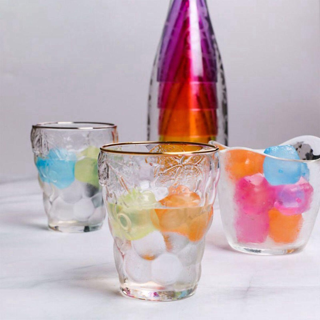 YIYU Khuôn Làm Đá Viên Hình Vuông / Ngôi Sao 3D Nhiều Màu Sắc DIY