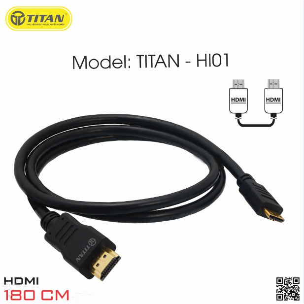 Cáp HDMI Titan HI01 - Bảo hành 18 Tháng