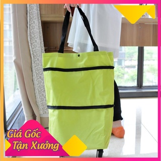 [XẢ KHO+FREE SHIP] Túi đi chợ có bánh xe, túi có bánh xe kéo - dùng đi chợ, siêu thị