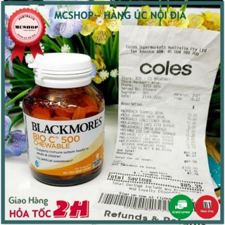 Viên uống bổ sung Vitamin C Blackmores Bio C 500mg của Úc