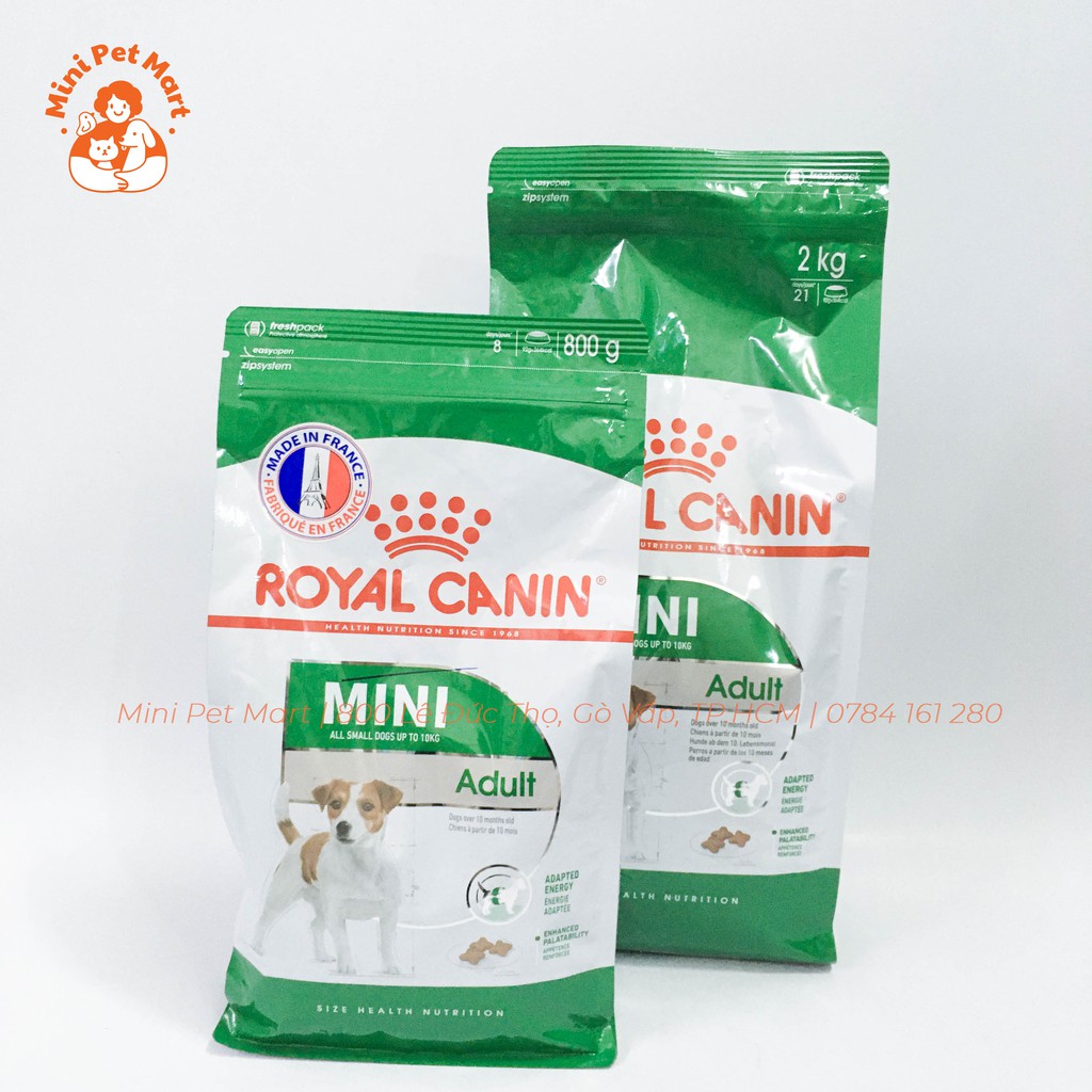 [800g] Thức ăn hạt cho chó giống nhỏ ROYAL CANIN MINI