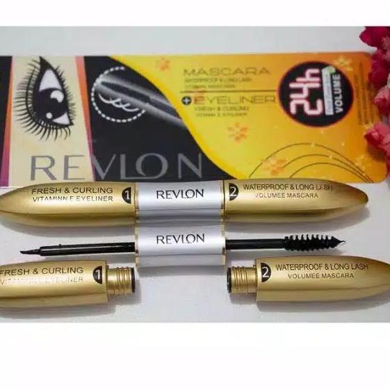 LOREAL REVLON (Hàng Mới Về) Mascara Và Bút Kẻ Mắt 2 Trong 1 Mac Cao Cấp