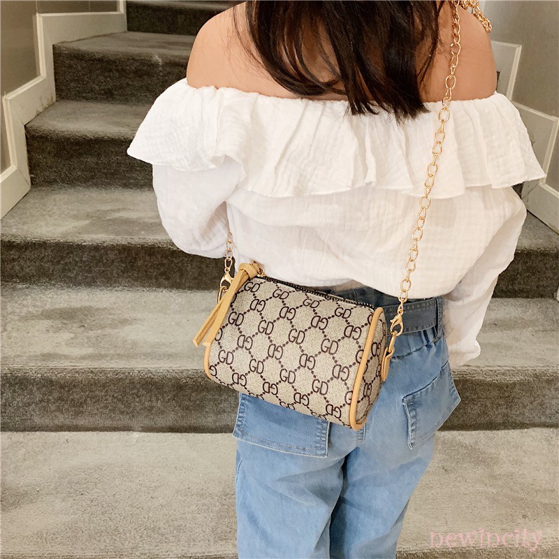 Túi da đeo chéo phong cách Hàn Quốc xinh xắn cho bé gái