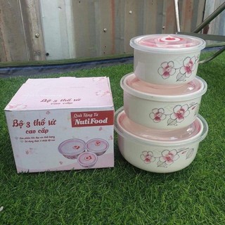 BỘ 3 THỐ SỨ NẮP HÚT CHÂN KHÔNG