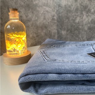 Quần jean baggy nam ống đứng màu xanh siêu đẹp vải thô thoáng mát, lên dáng cực ngầu