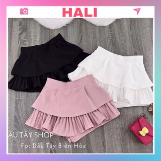 Chân váy 2 tầng có ly (có lót trong) siêu xinh- dễ mặc