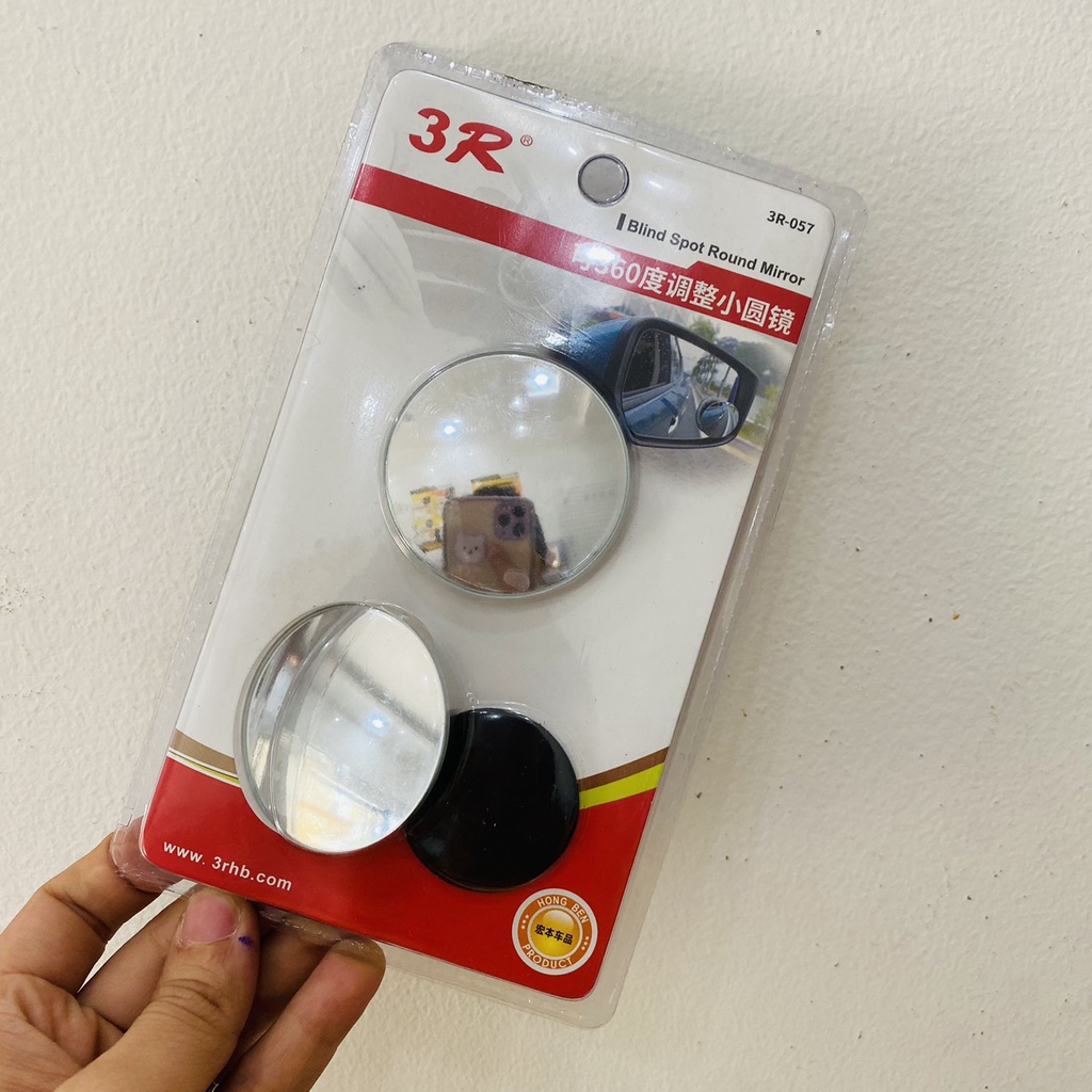 Bộ 2 Gương Cầu Lồi Tròn Cho Xe Ô Tô Loại 3R-057 Cao Cấp