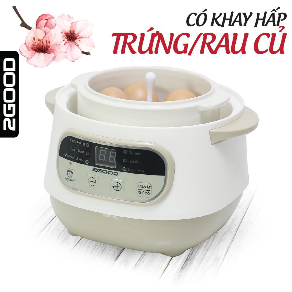 Nồi hầm cháo, chưng yến, tiềm gà cao cấp sang trong 2Good A200