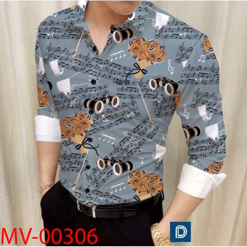 Áo sơ mi nam họa tiết 3d siêu đẹp nam tính, Sơ mi công sở nam họa tiết chất lụa chống nhăn chống xù | BigBuy360 - bigbuy360.vn