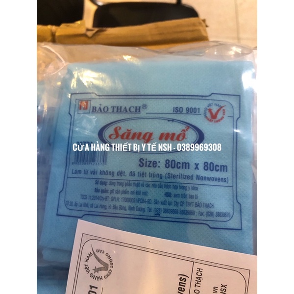 ❤️ Xăng Săng mổ phẫu thuật không lỗ,có lỗ BẢO THẠCH 80cm x 80cm KHĂN TRẢI PHẪU THUẬT Bảo Thạch 80x80cm