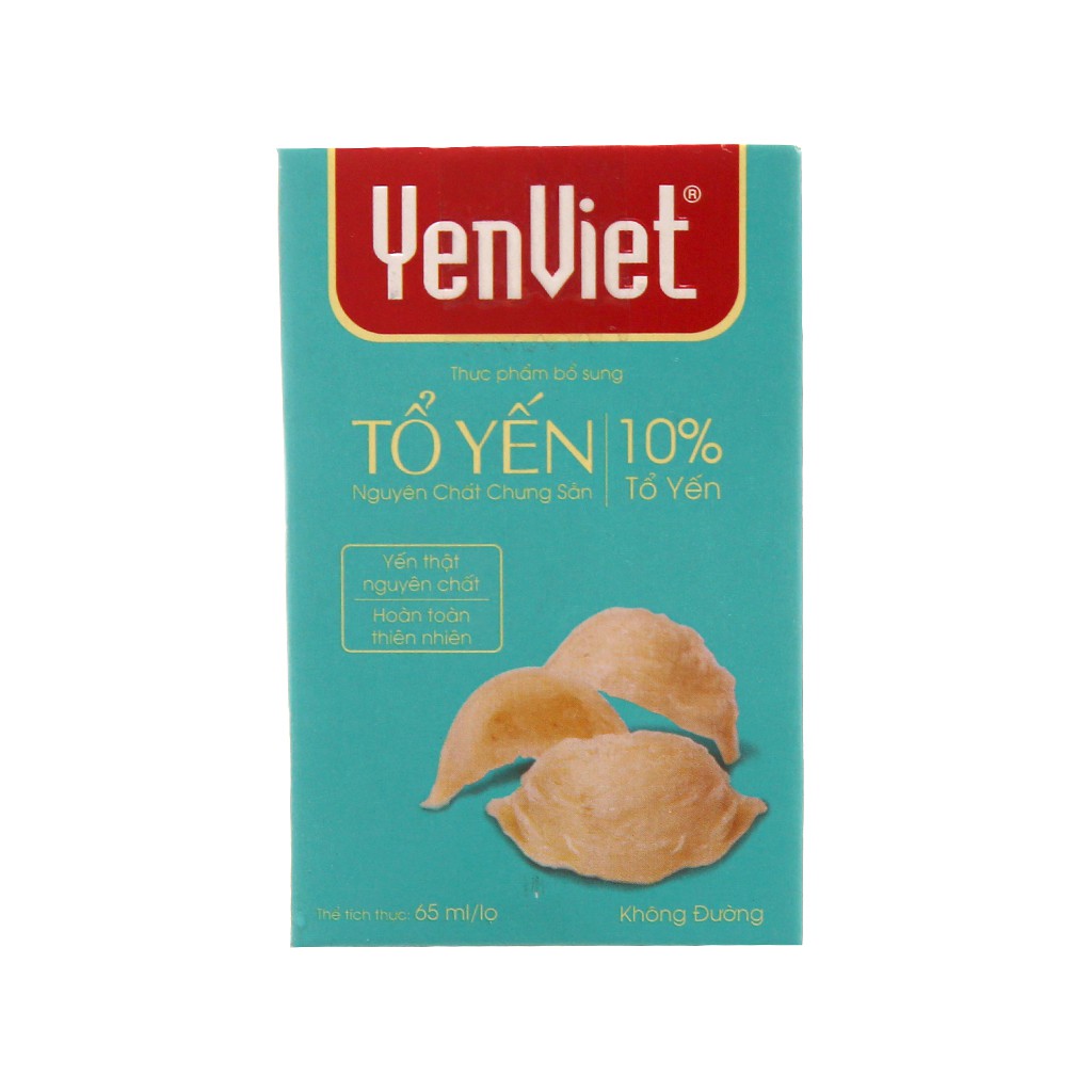 Tổ yến nguyên chất chưng sẵn Yến Việt không đường 65ml