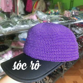 Mũ lưỡi trai sợi thô