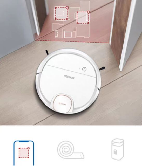 Robot lau nhà ECOVACS DEEBOT DN320 ĐẲNG CẤP cực thông minh, SANG TRỌNG có tường ảo