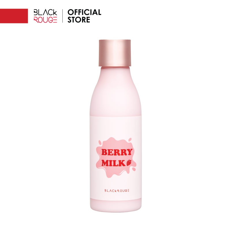 Nước hoa hồng dưỡng ẩm Black Rouge Real Strawberry Milk Toner 200ml