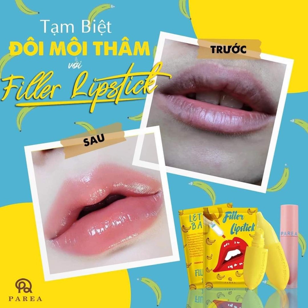 Son Khử Thâm Môi Chuối Filler Líptick, Son Khử Thâm Môi Parea Chính Hãng Khử Thâm Môi Chuối | BigBuy360 - bigbuy360.vn