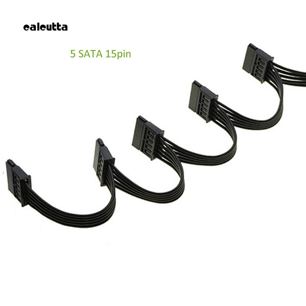 Dây cáp nguồn SATA 4 chân sang 5 IDE SATA 15 chân cho PC