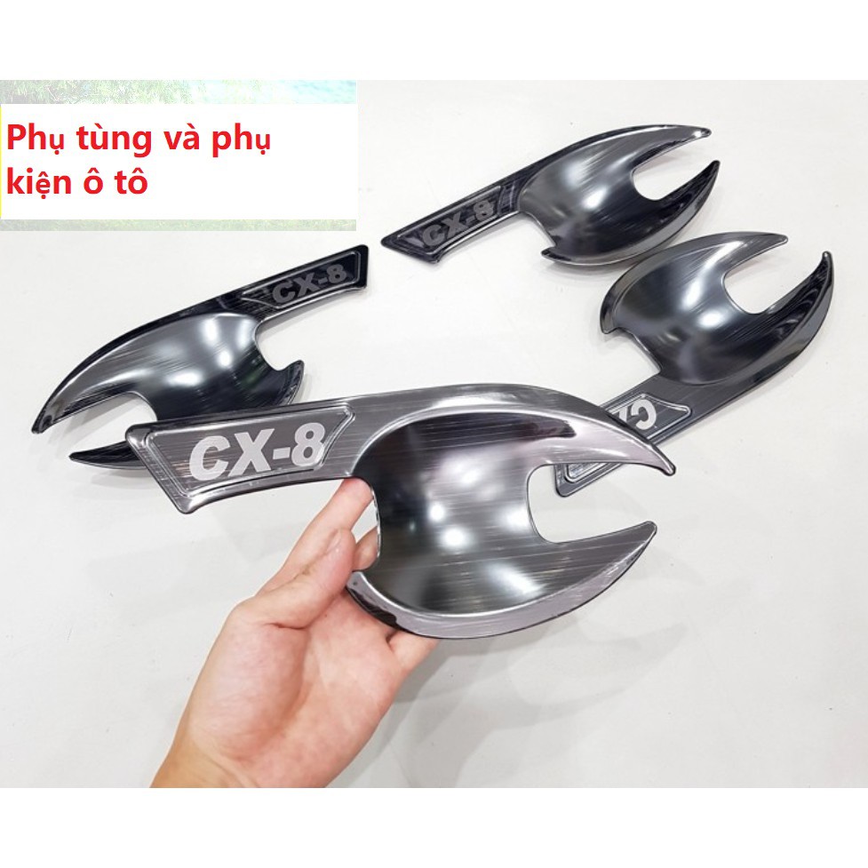 Bộ Ốp Hõm Cửa Titan Mazda CX8 2019-2020 Mẫu Titan Cao Cấp