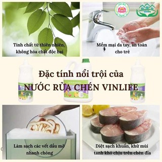 NƯỚC RỬA CHÉN BÁT SINH HỌC VINLIFE - 4 LÍT