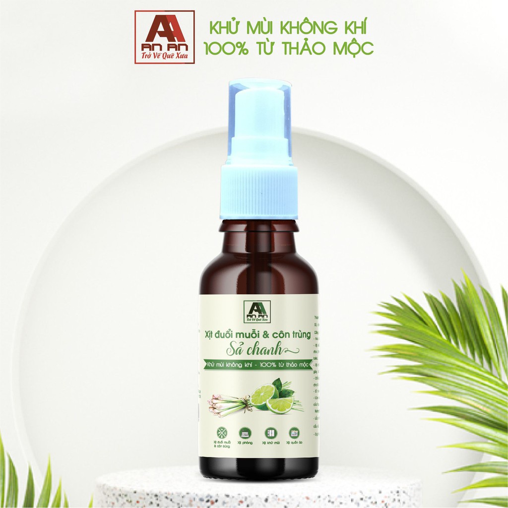 Xịt Tinh Dầu Đuổi Muỗi Sả Chanh 50ml & Côn Trùng Tinh chất Sả Chanh 50ml