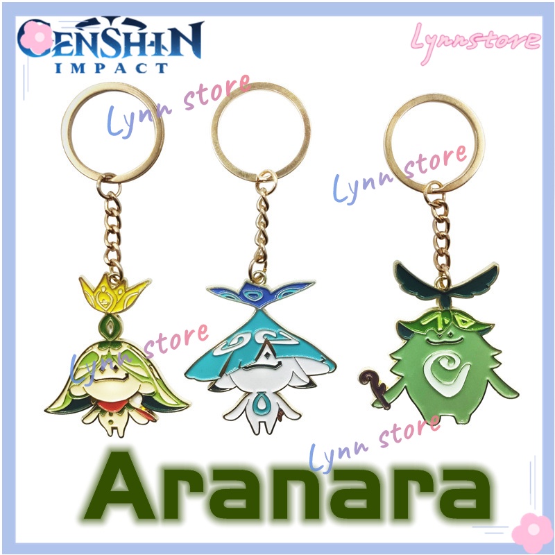 Móc Khóa Hợp Kim Hình Nhân Vật Game Genshin Va Chạm Elf Aranara Ararycan Arabalika Dễ Thương
