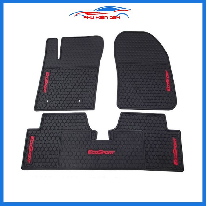 Lót sàn ô tô cao su Ecosport 2012--2013-2014-2015-2016-2017-2018-2019-2020-2021-2022 không mùi chống trơn trượt