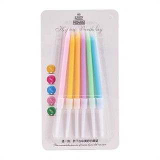 Set vỉ nến 6 que nhiều màu