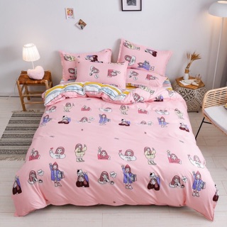 Sét poly cotton nhập khẩu ( búp bê Hồng )