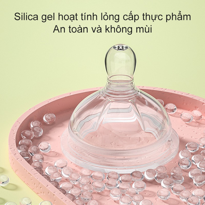 Bình sữa thủy tinh chong bé sơ sinh 150ML, bình sữa rộng chống sặc và bình sữa chống đau bụng cho bé