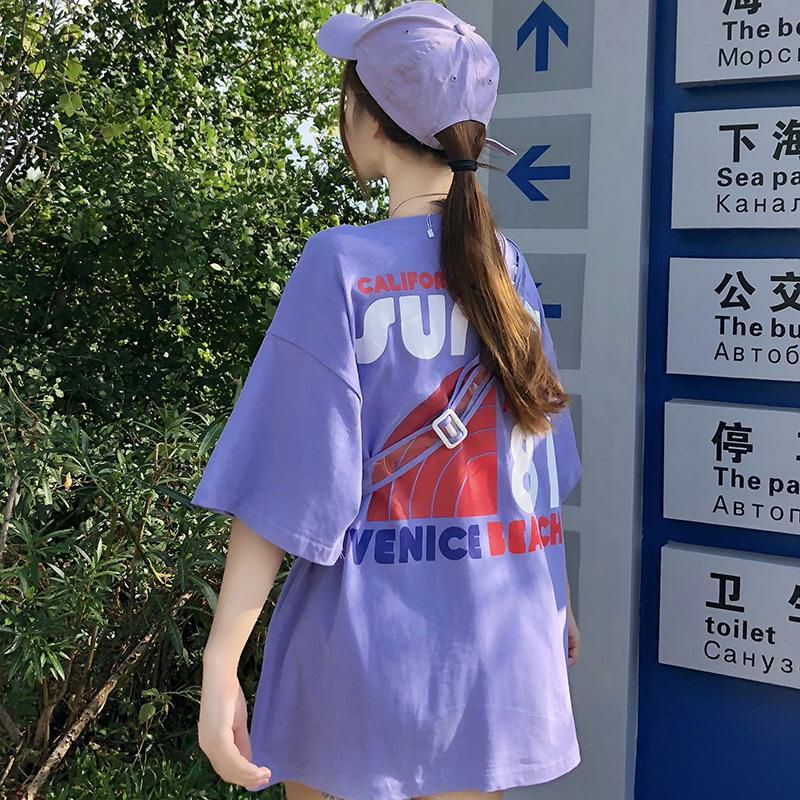 Áo Thun Tay Lỡ 100% Cotton Nam Nữ Unisex Ulzzang Form Rộng In Chữ