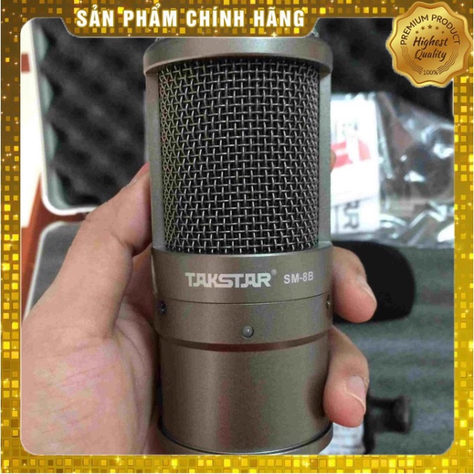 Míc thu âm Takstar SM8B dùng nguồn 48v phù hợp để hát livestream