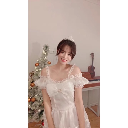 Váy đầm lolita trắng thiên thần