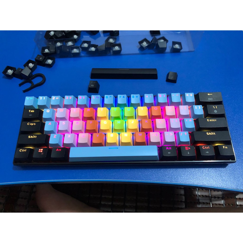 Nút keycap phím Xuyên Led Bộ Mix sẵn nhựa Pbt Cá Nhân Hóa Kiểu OEM chỉ dành cho Phím Cơ