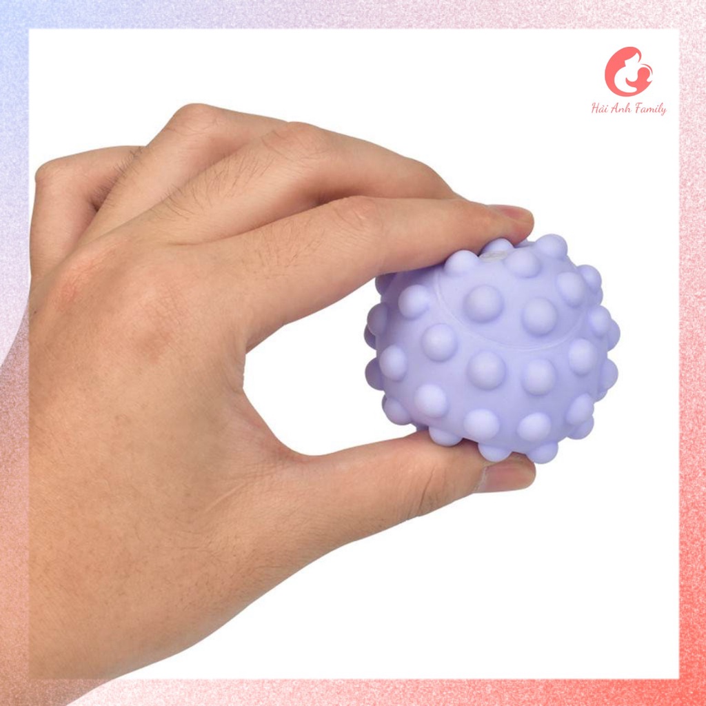 Bóng cho bé chơi, bóng xúc giác giúp phát triển xúc giác, thị giác, thính giác cho bé