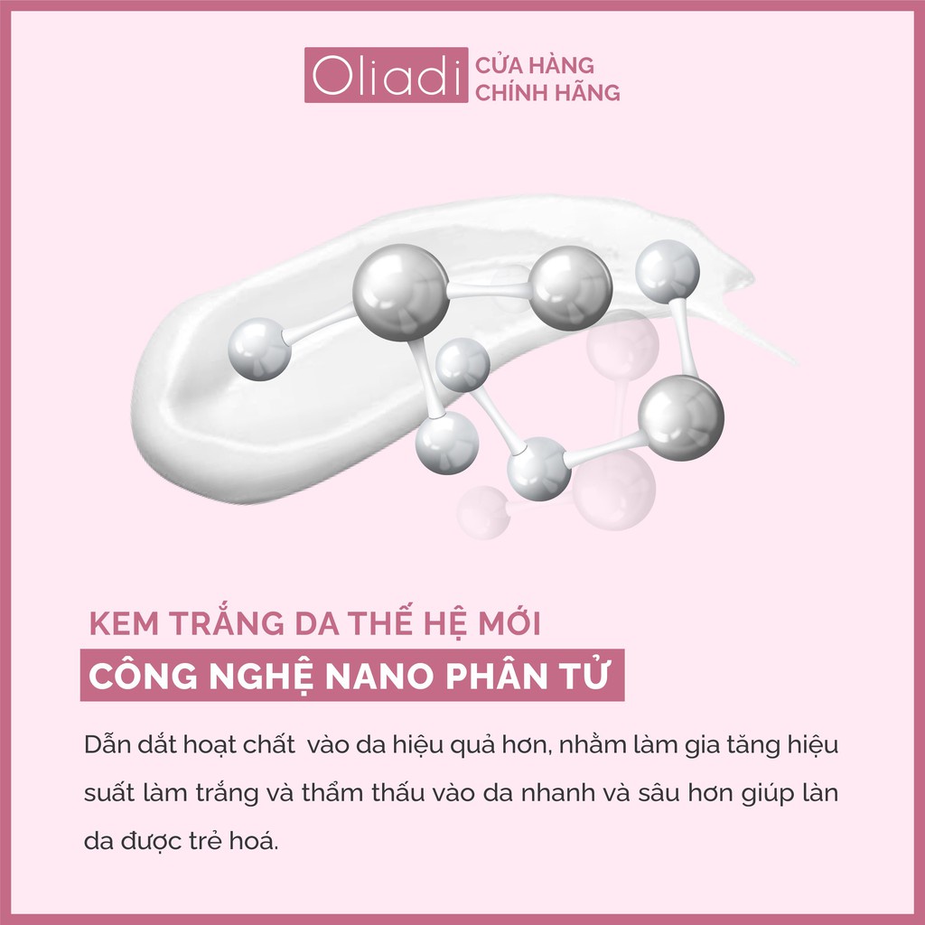 [TẶNG TẮM TRẮNG OLIADI] Kem Body Oliadi Dưỡng Trắng Toàn Thân Với Công Nghệ Hạt Nano Phân Tử 200ml - Chính Hãng