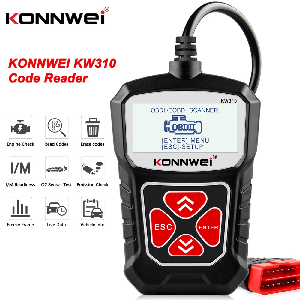 Thiết bị quét chuẩn đoán lỗi động cơ xe hơi KONNWEI KW310 OBD2 OBD2 OBD 2