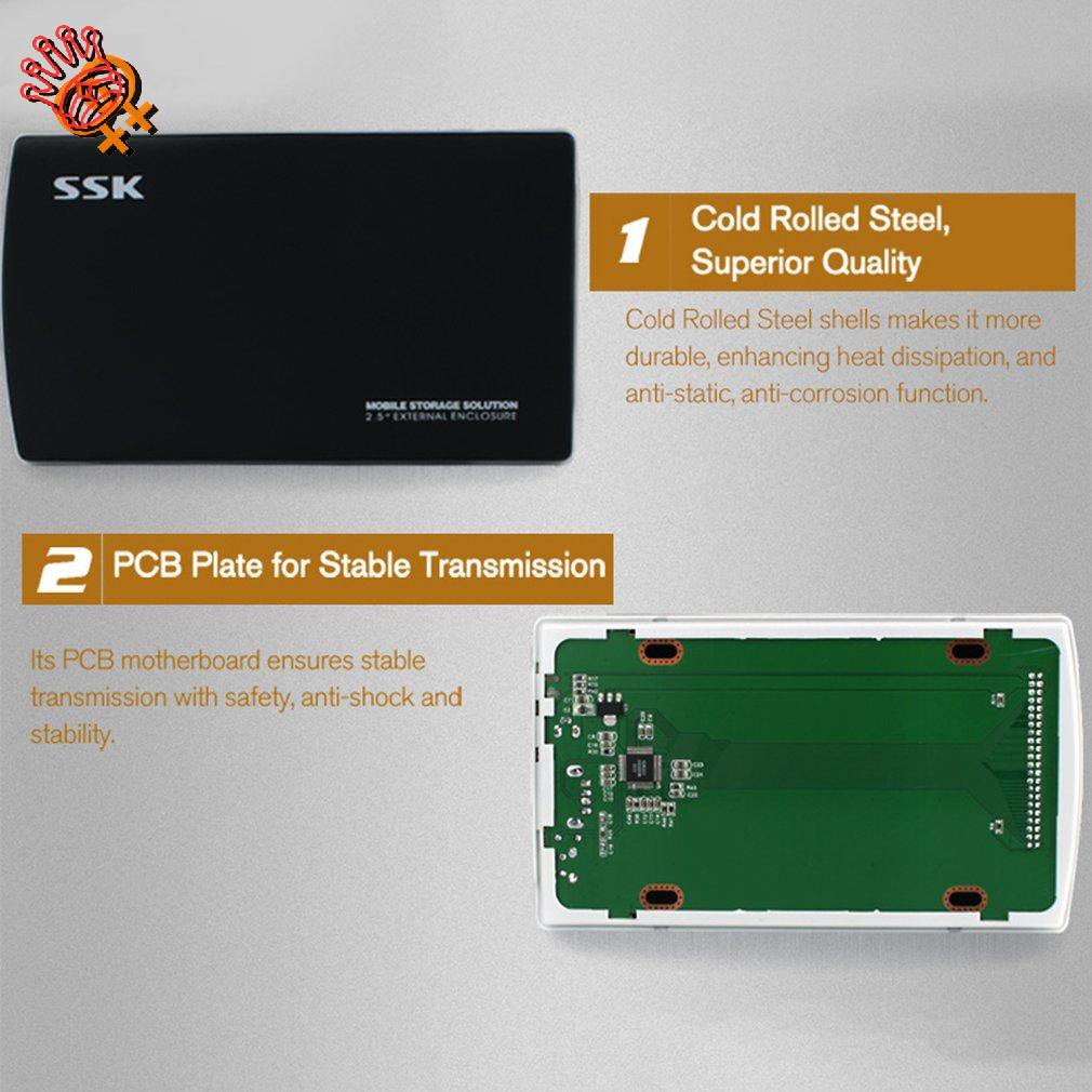 Hộp Đựng Ổ Cứng Ngoài Hdd Kết Nối Usb 2.0 Ssk She030 2.5 Inch | BigBuy360 - bigbuy360.vn