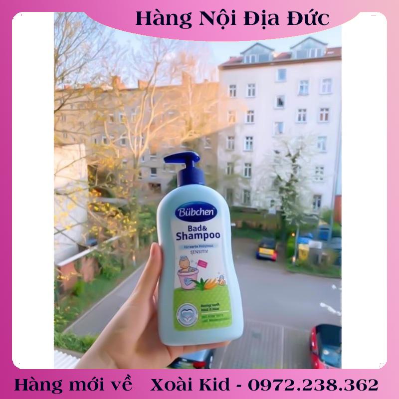 Bộ Sữa Tắm Gội, Kem Dưỡng Da, Kem Hăm Cho Trẻ Sơ Sinh Bubchen 400ml - Nội địa Đức Đủ Bill