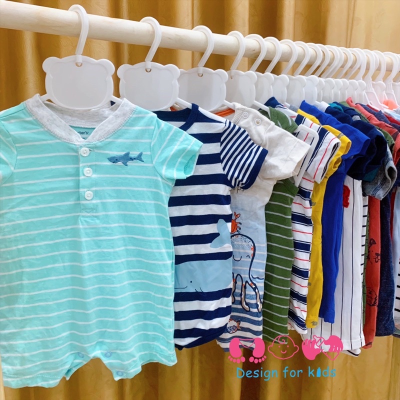 (Size 0-3m) Body đùi romper xuất dư xịn các hãng cho bé trai