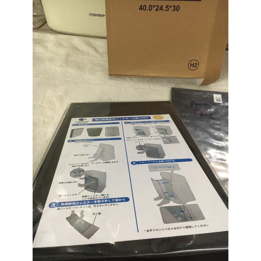 Màng Lọc HEPA + Than  Panasonic mặt dâng  VX F E D  40 45 50