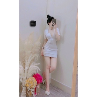 váy body cổ tròn