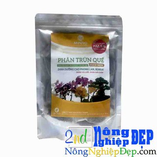 Phân trùn quế viên nén gói 450g - phân tan chậm dạng túi lưới
