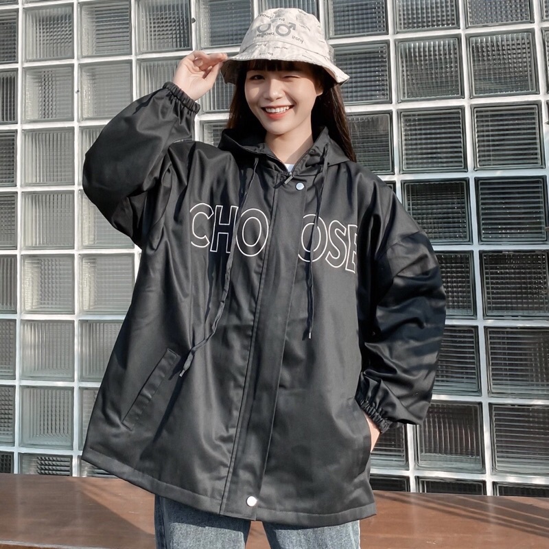 Áo khoác Jaket Kaki nam nữ form rộng CHOOSE
