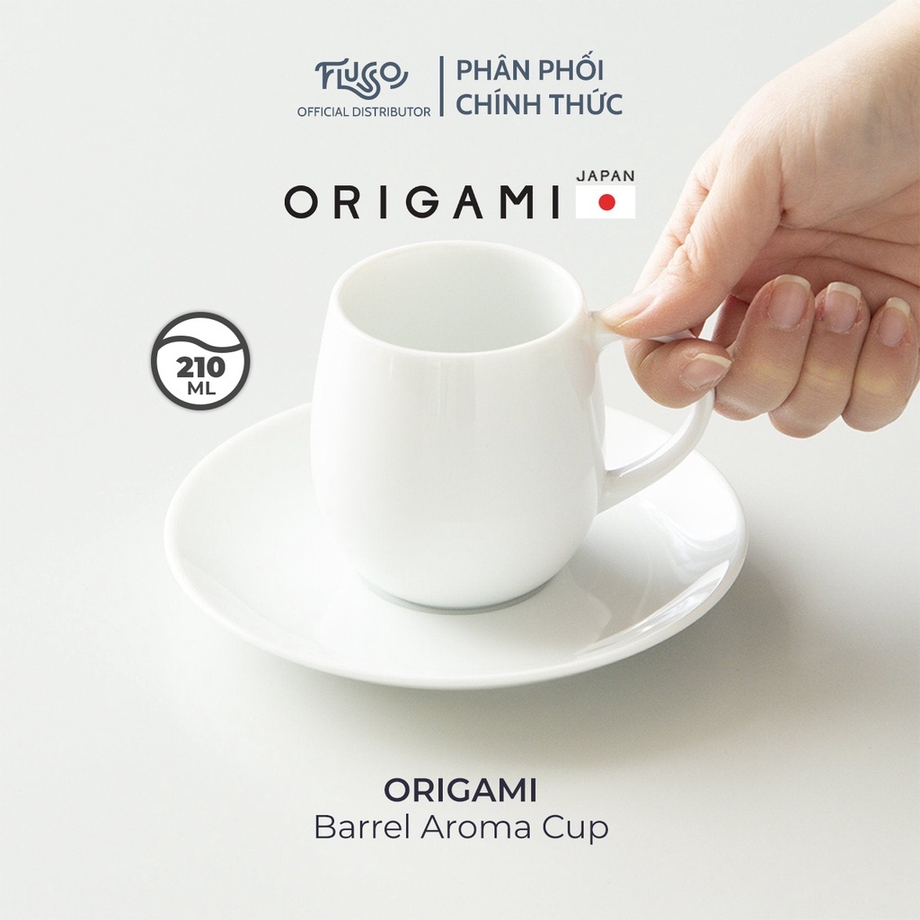 Cốc sứ ORIGAMI - Origami Barrel Aroma Cup