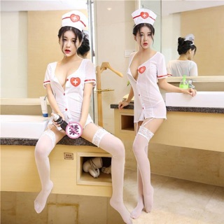 Bộ đồ ngủ cosplay nữ y tá siêu sexy