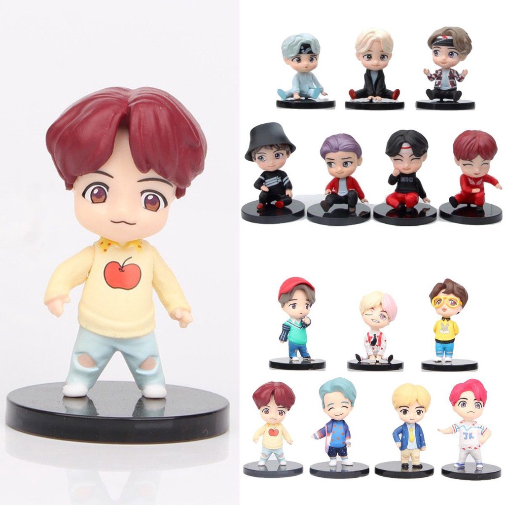 Set 7 Mô Hình Các Thành Viên Nhóm Nhạc BTS