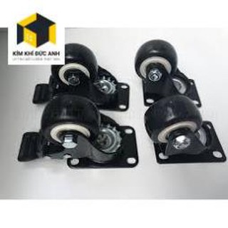 Bánh xe nhựa đặc loại xịn chỉu tải 1-5 tấn