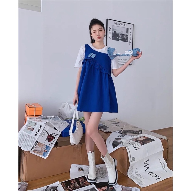 ✨💕Đầm baby doll kèm dây thỏ siêu xinh