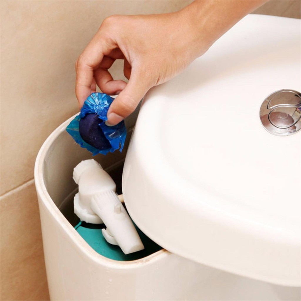 (Video Review) Bộ 20 Viên Khử Mùi Tẩy Bồn Cầu Thế Hệ Mới 2X - Viên Thả Toilet Diệt Khuẩn, Tẩy Sạch Vệ Sinh Vết Bám Bẩn