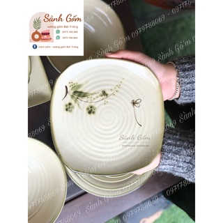 (BÁN LẺ) ĐĨA SỨ BÁT TRÀNG VẼ ĐÀO CHUỒN