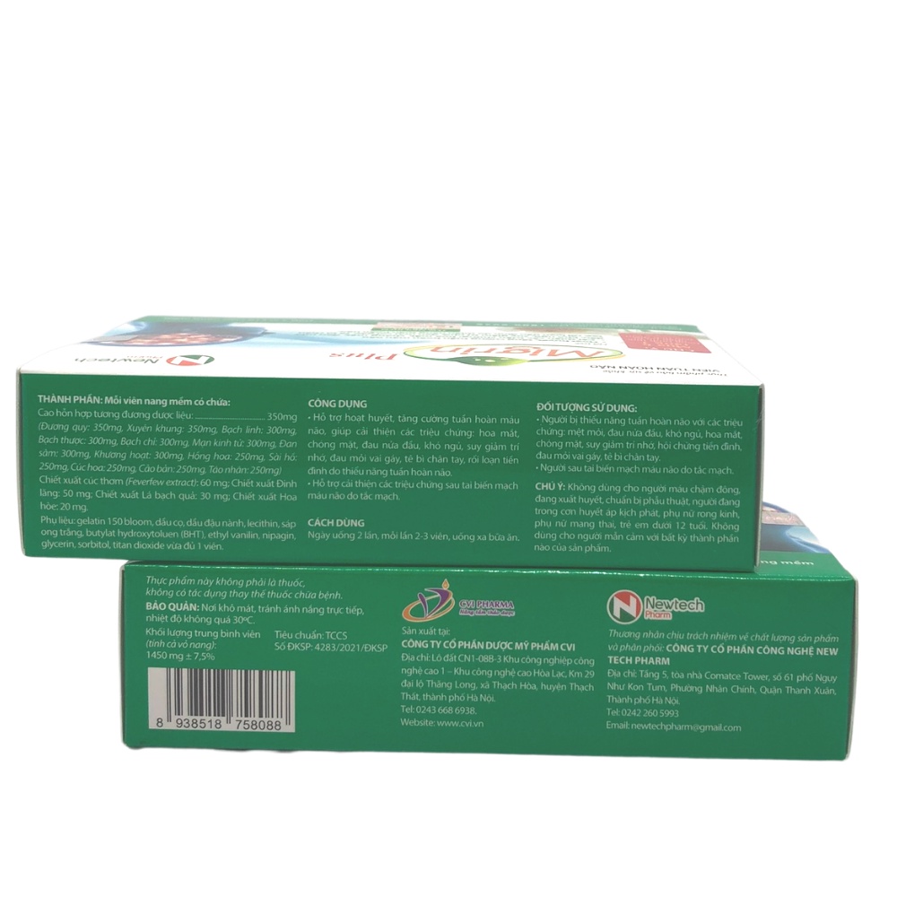 Migrin - Giúp giảm đau nửa đầu và thiếu máu não mãn tính